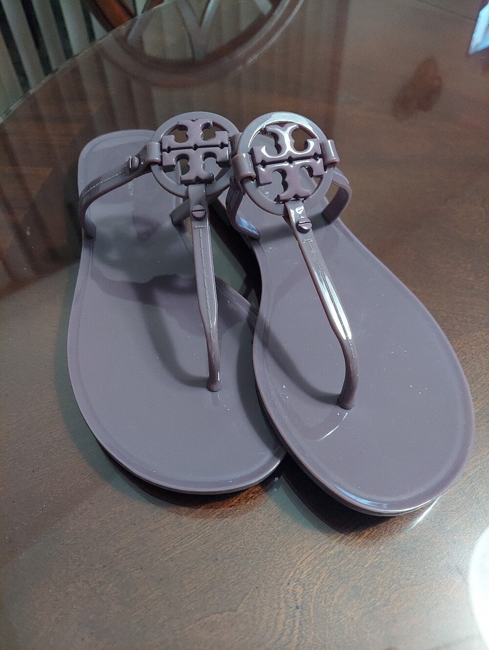 Tory Burch Purple Jelly Thong Sandals